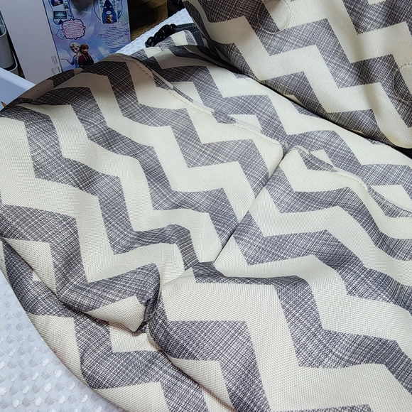 KIP*HOP EUC DASH CHEVRON LARGE DIAPER BAG CROSSBODY BAG - Picture 2 of 11